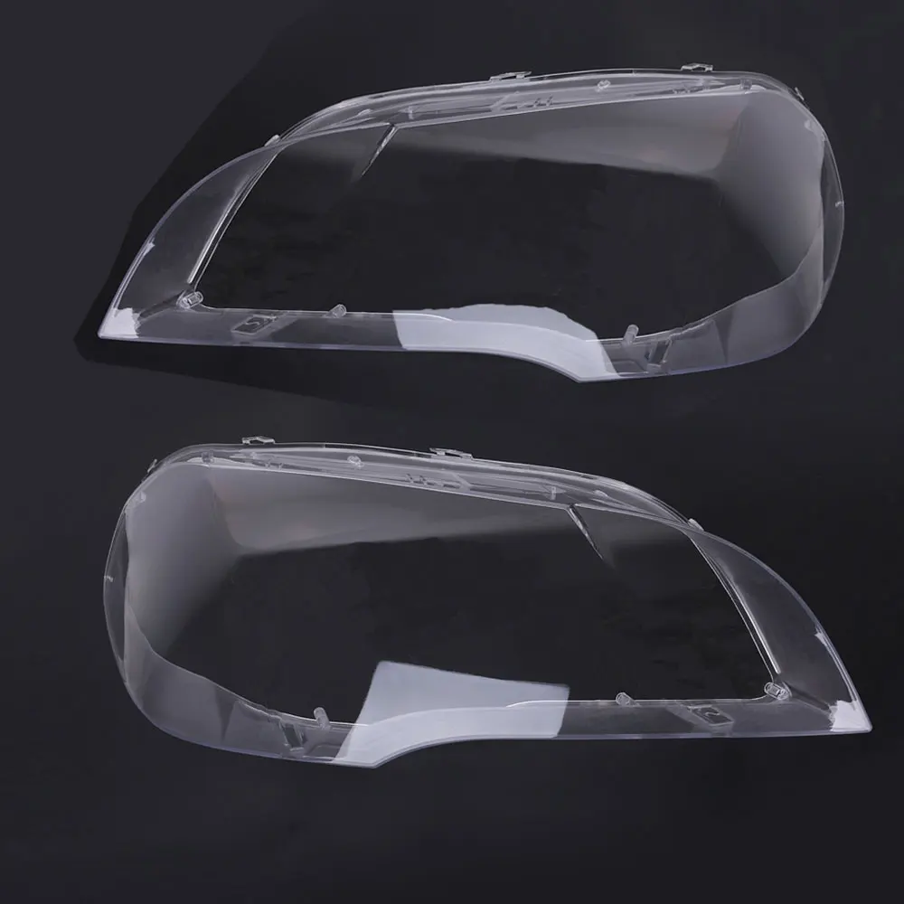 Car Clear Headlight Lens Cover Replacement for BMW X5 E70 2008-2013 Front Lamp Shell PC Waterproof S23 | Автомобили и мотоциклы