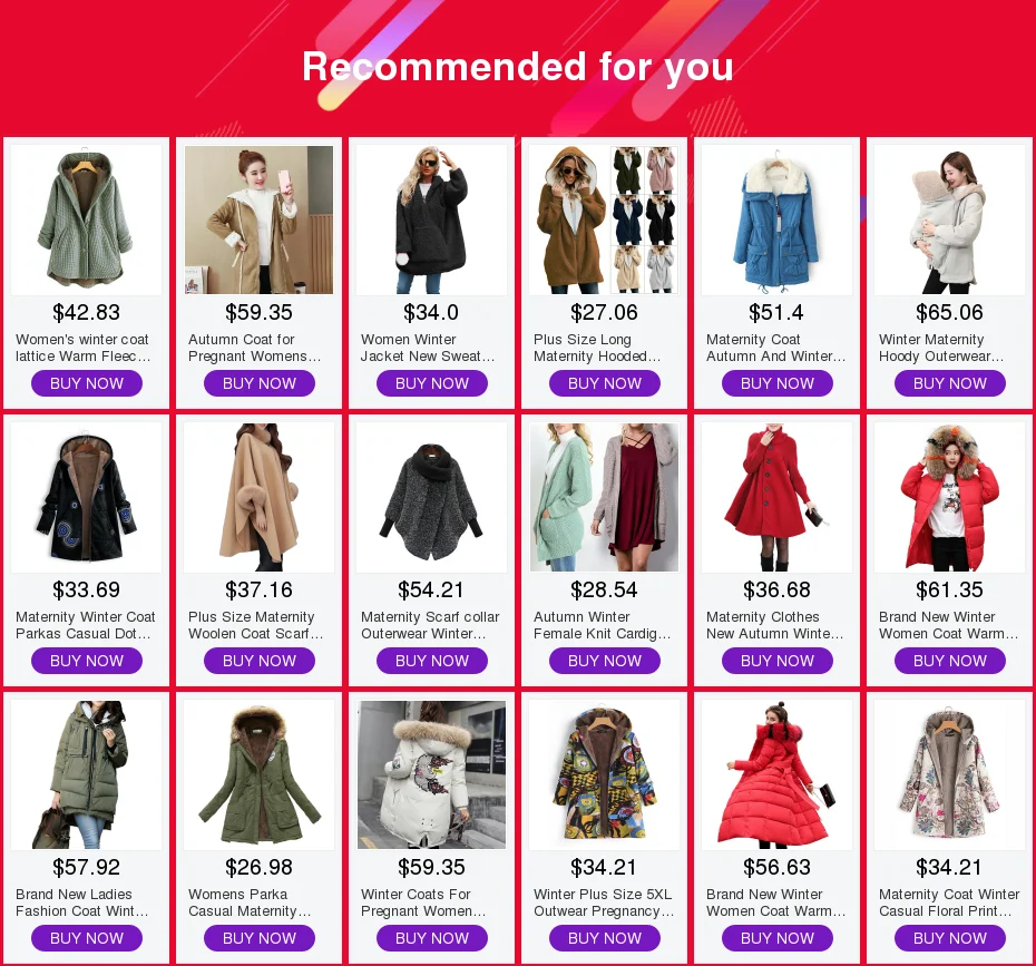 Brand New Winter Women Coat Warm Jacket Women's Down Jacket Pregnant Clothing Women Outerwear Parkas Maternity Warm Clothing