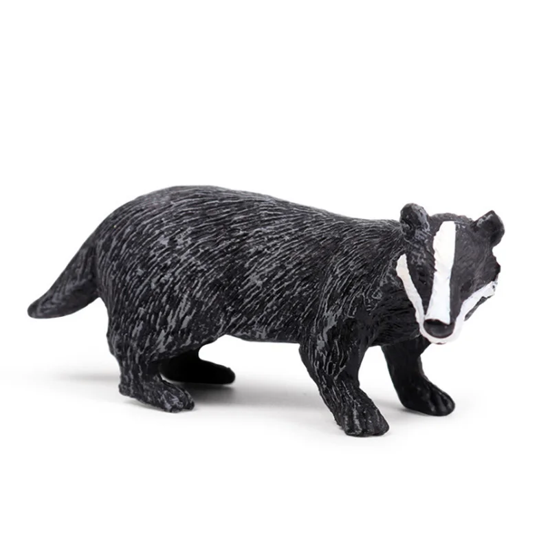 2 вида из барсучьего меха Животные модель фигурку моделирование диких экшн