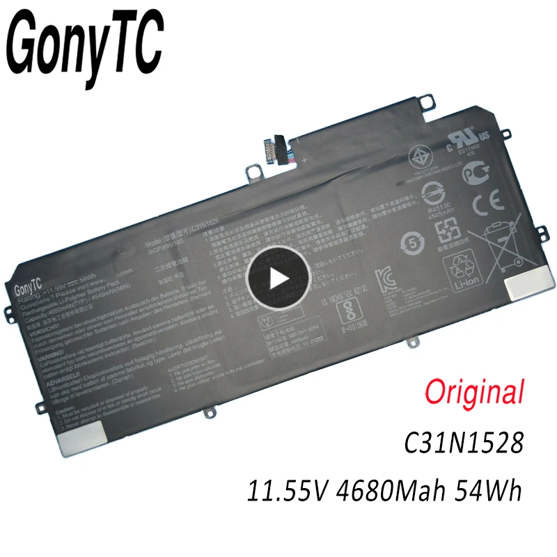 

GONYTC C31N1528 Original Laptop Battery C31N1528 For ASUS UX360 UX360C UX360CA For ZenBook Flip UX360 11.55V 54WH