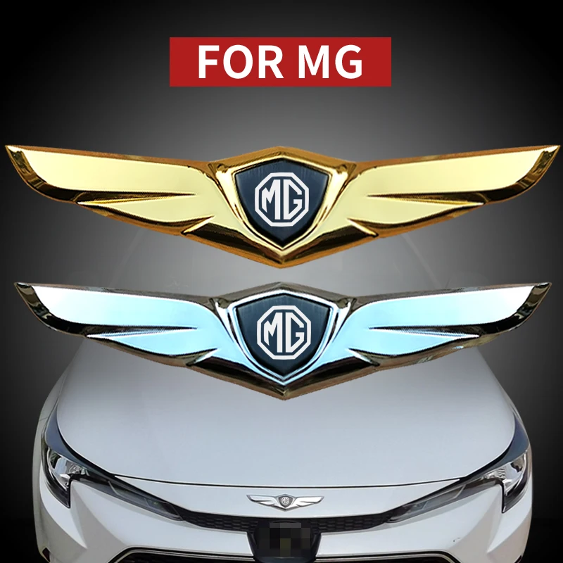 

FOR MgZS GS HS ezs MG5 mg GT MG6 MG7 metal badge Car Decal Car hood exterior decoration car front logo accessories badge sticker