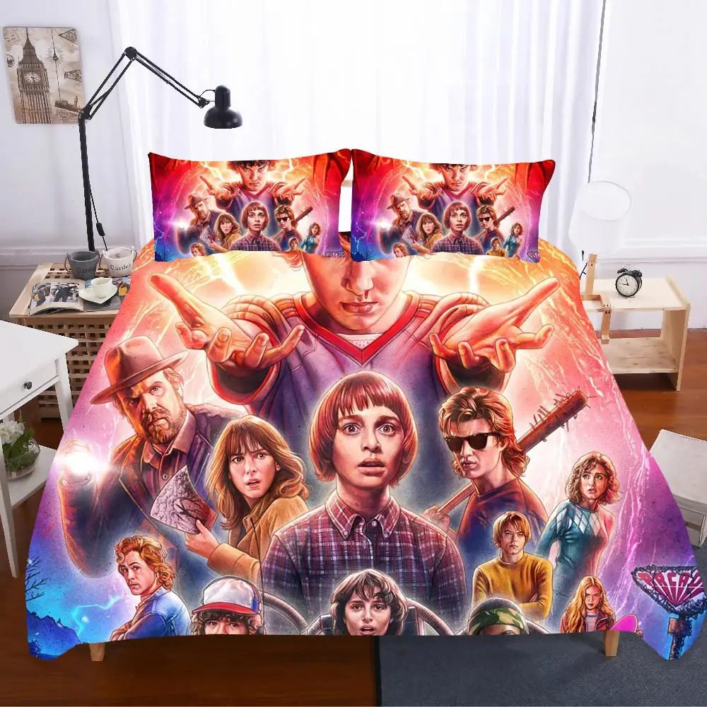 Домашний текстиль Постельное белье очень странные дела Ropa De Cama Детские сабаны