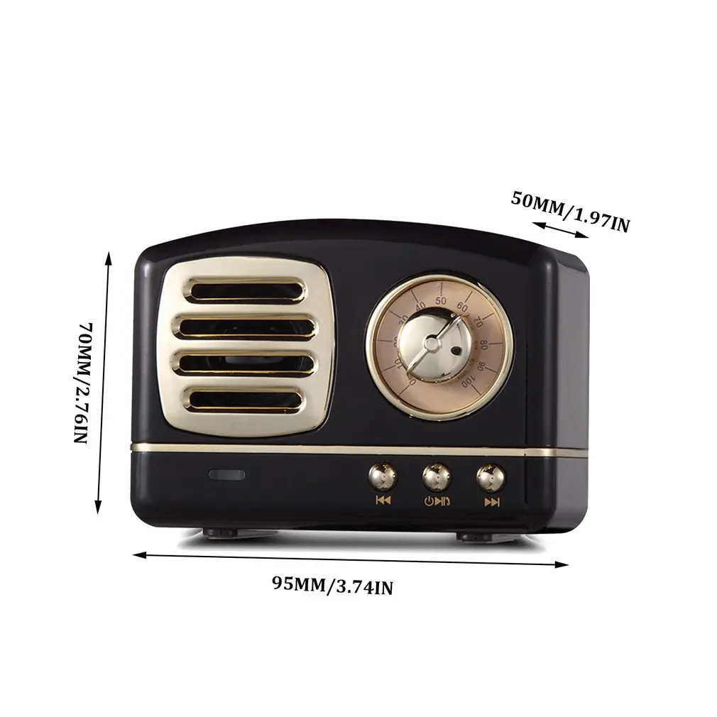 

Retro Bluetooth Speaker HM11 altavoz bluetooth Tronsmart Soundbar Mini Speakers Loudspeaker boombox 3D Stereo HiFi Sound TF