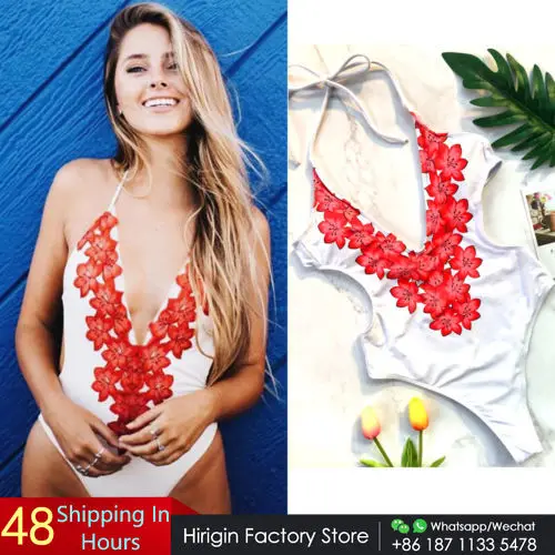 Новинка лета 2018 женские цельные купальники с цветочным принтом Монокини пуш ап
