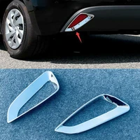 for toyota yaris xp210 2020 2021 2pcs chrome rear fog lamp frame decorative cover decoration car modeling high quality abs
