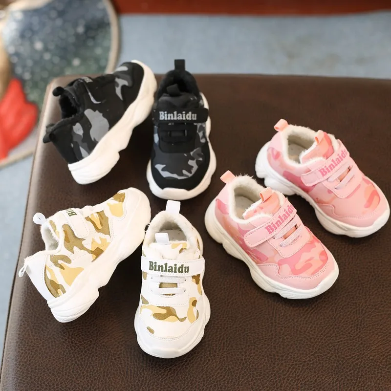 Children Girl Shoes Kids Sports For Baby Boys Sneakers Winter Plush Toddler 2019 New Autumn Casual 1 2 3 4 5 6 Year Old | Детская одежда
