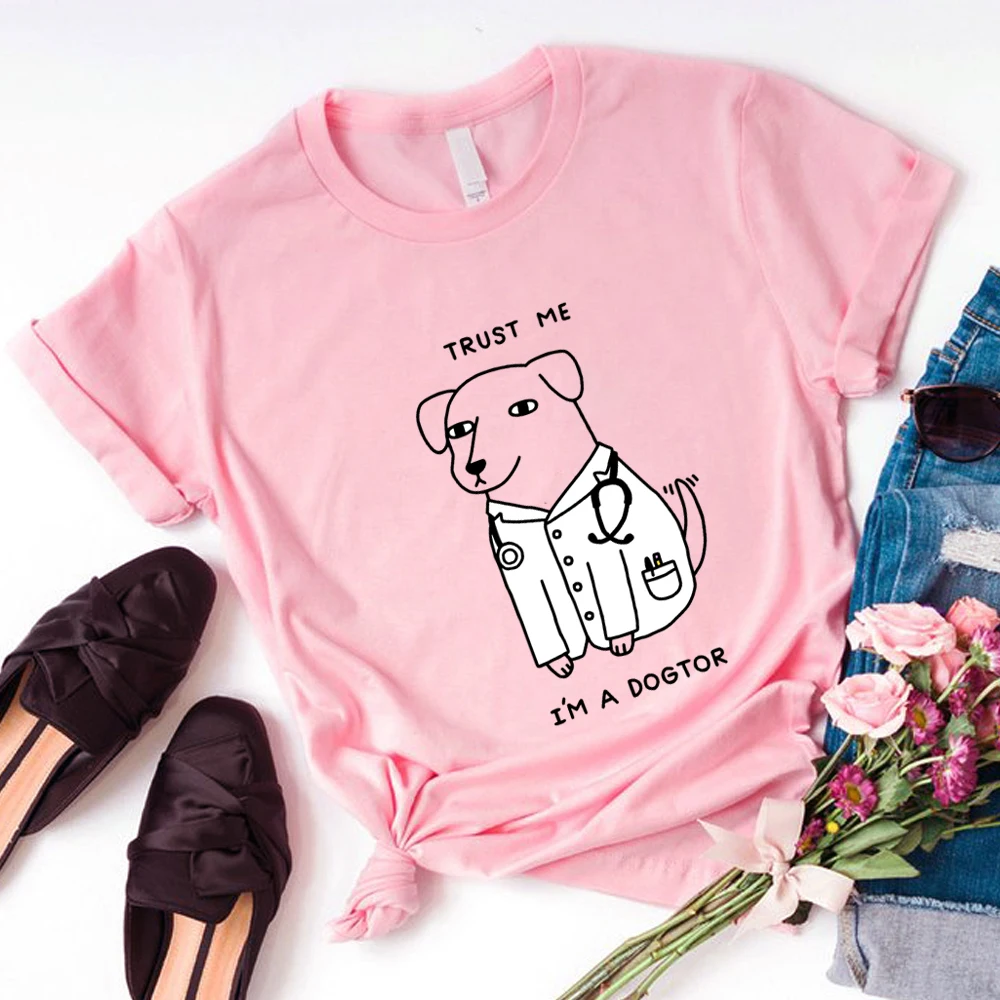 Забавный дизайн рубашка Trust Me I'm A Dogtor Humor футболка для любителей собак