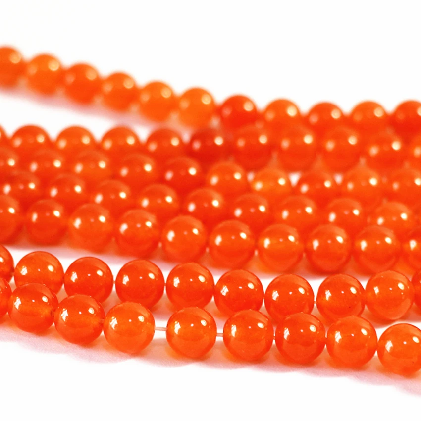 8 цветов Натуральный Крашеный каменный халцедонский нефрит блестящие круглые