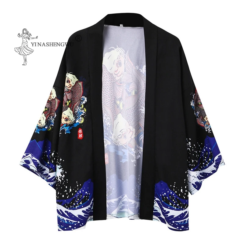 Кардиган свободного покроя для мужчин и женщин рубашка в стиле Харадзюку