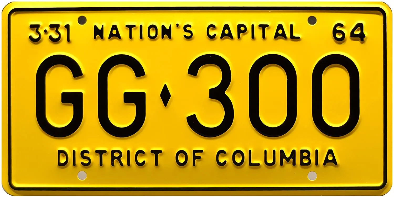 

Celebrity Machines JFK Presidential Limo | GG 300 | Metal Stamped License Plate