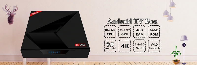 HAAYOT Android 9,0 Smart tv BOX 4K RK3318 четырехъядерный 2G Ram 16G телеприставка двойной Wifi медиаплеер приемник H96 Max IPTV коробки
