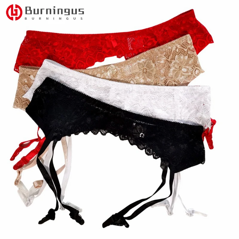 

Подвязки для волос Burningus, кружевные, сексуальные, свадебные, с высокой талией, для ночного клуба, размера плюс