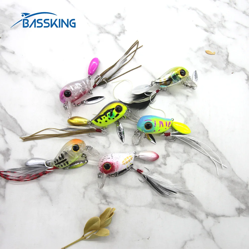 BASSKING Fishing Lure Hard Bait 54mm 4.8g Floating Wobbler Crankbait Quality Professional Hard Artificial Bait Carp Bass Pesca