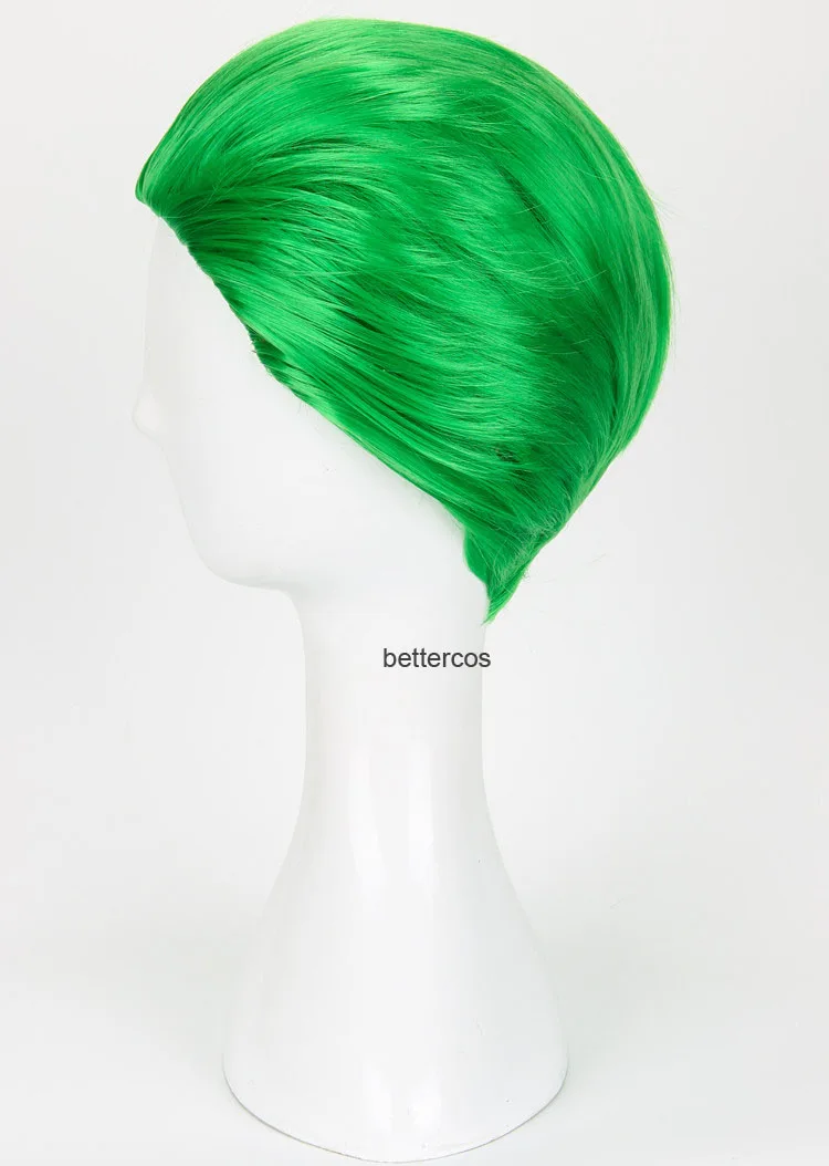 Парик для косплея Джокера термостойкий синтетический с короткими зелеными