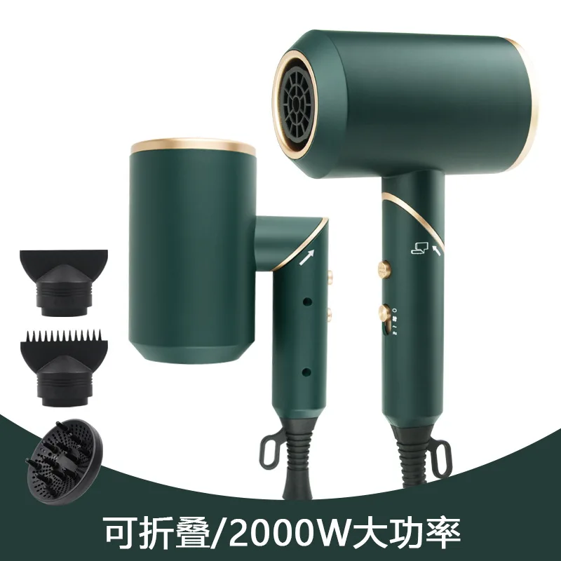 High-power Hairdryer 2000w Folding Hammer Hairdryer European And American New Anion Three-speed Cold And Hot Wind Clever enlarge