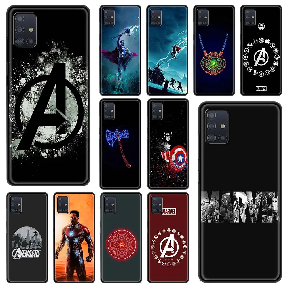 

Phone Case For Samsung Galaxy A22 A51 A12 A71 A52 A72 A11 A41 A31 4G A32 A51 5G Soft Fundas Marvel MCU Avengers Endgame