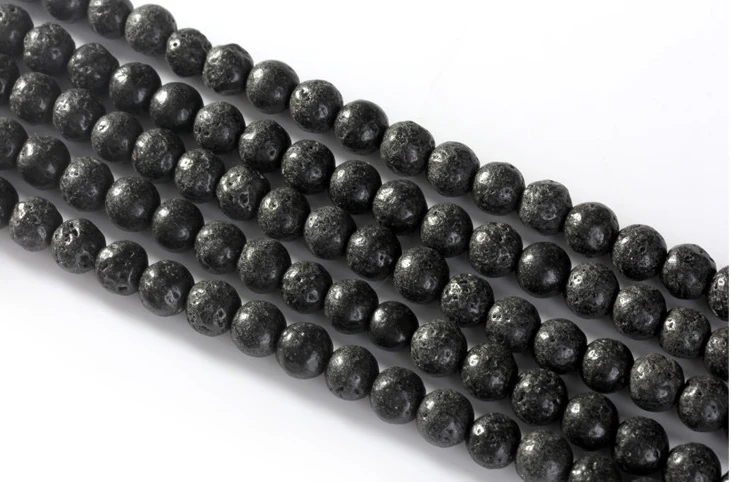 

2 Strands Round Black AA Vesuvianite Loose Beads About 8-12mm