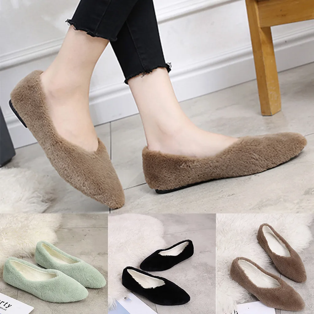 Новая женская обувь сезон осень зима однотонные мягкие элегантные модные