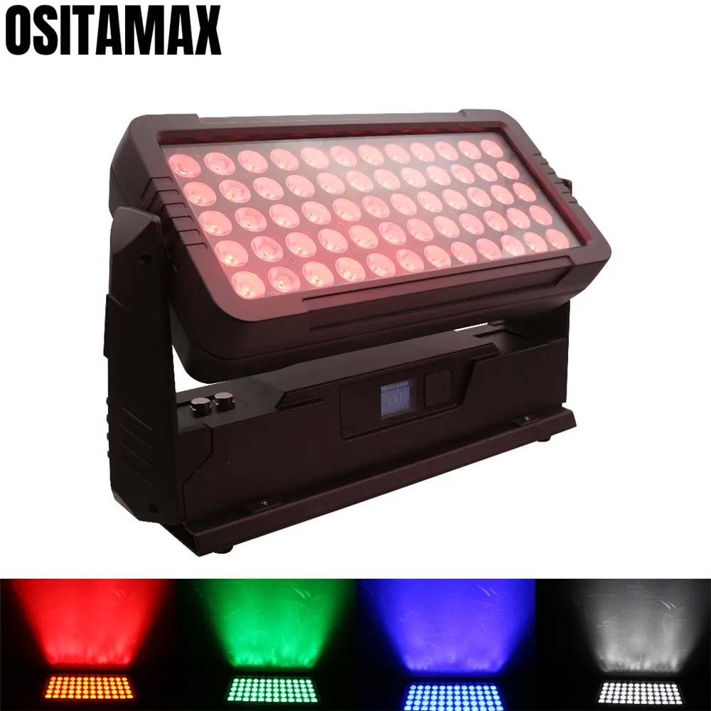 Новый 60x12 Вт RGBW 4в1 мини городской цветной светильник уличный напольный