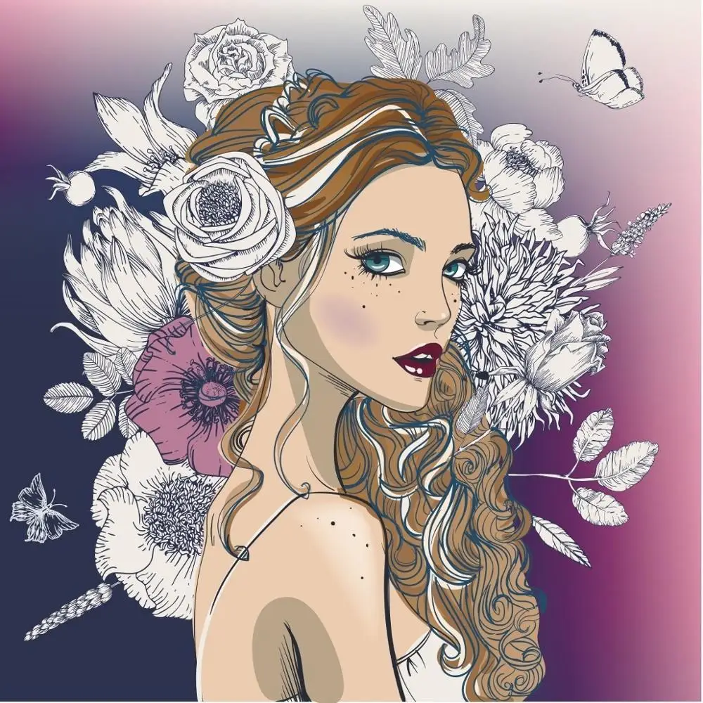 Прозрачные штампы AZSG для девочек и цветов скрапбукинга фотоальбомов