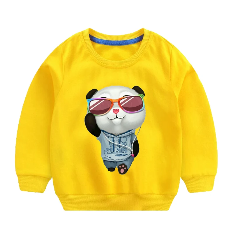 

2021 Novelty Chinese Panda Sweatshirt Men/Women Harajuku Long Sleeve Sweatshirt Casual Boys Girls Top Child Clothing