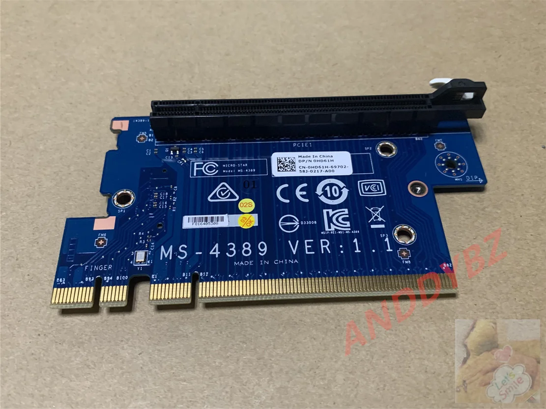 

Used For DELL Alienware X51 R3 PCIE SSD Board HD61H MS-4389 0HD61H TESED OK