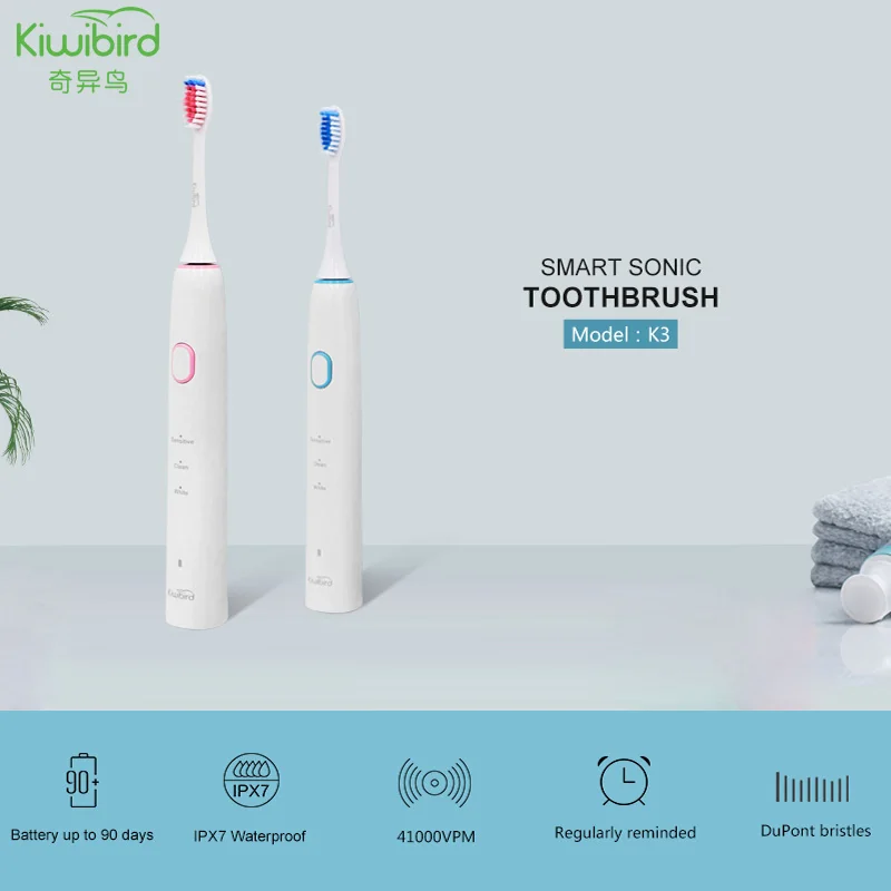 Kiwibird K3 K5 Sonic Электрическая Зубная Щетка Взрослый Таймер Аккумуляторная