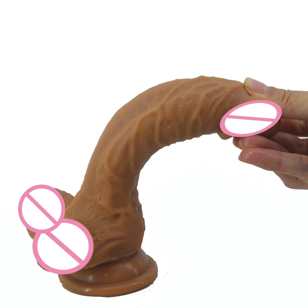 Реалистичный фаллоимитатор FAAK двухслойный силиконовый мужской искусственный