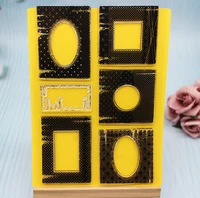 square background clear stamps scrapbooking for photo card making craft fun decoration supplies 2019 new rubber stamp set