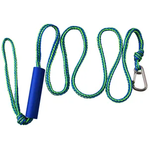 Верхняя лодка Док веревки сверхмощная плетеная леска для Гидроциклов, водных судов, каякинга, морских доков лески с зажим из нержавеющей стали