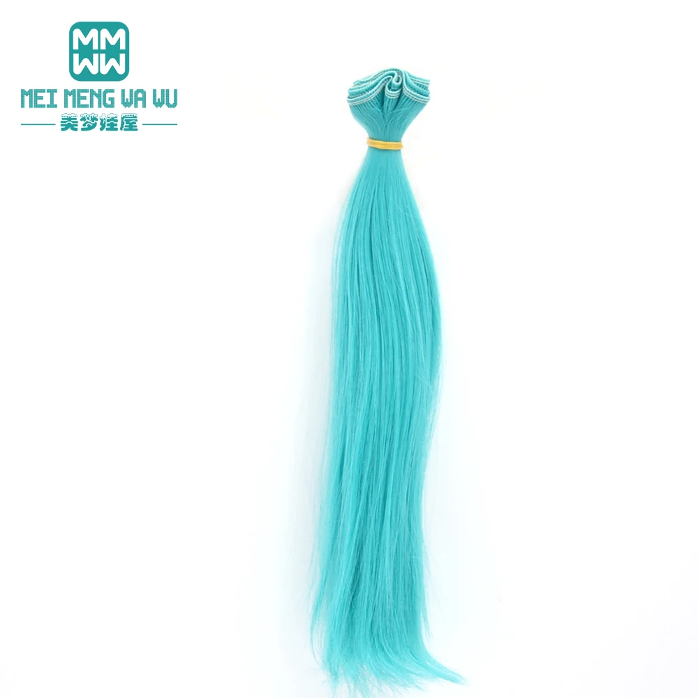 25 см * 100 прямые парики 1/3 1/4 1/6 BJD/SD кукла для волос DIY высокотемпературная