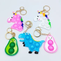 simple dimple keychain its push bubble anxiety fidget game toy anti stress for among autism adhd sensory children us