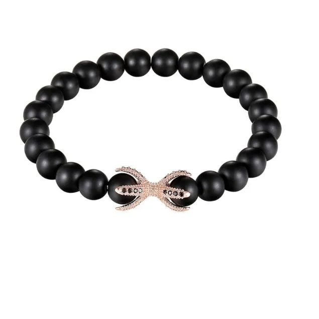 

8 мм шарики, золотые, серебряные, медные, с фианитами, кубические циркониевые бусины, богемный браслет для йоги, браслеты с агатом и ониксом, ...