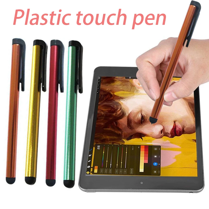 

Touch Screen Pen Stylus Clip Design Universal Soft Head For Phone Tablet Durable Writing Drawing Pen Capacitive Stylus Pencil