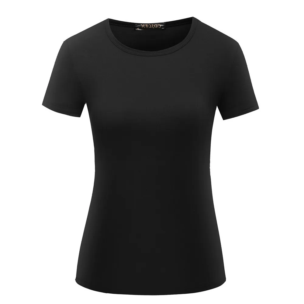 Women Clothes 2020 T-shirts Short Sleeve Solid Summer Tee Tops Casual Plus Size Ladies Shirt Knitted Female Tshirt O-Neck Tees
