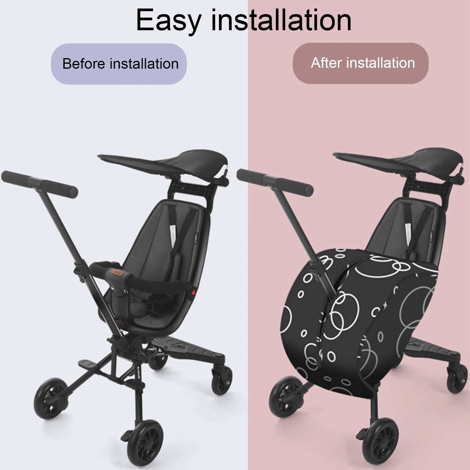

Pram Cosy Stroller Cover Footmuff Fits Buggy Pushchair Stroller Socks Leg Warmer Portable Padded Footmuff for Baby Stroller