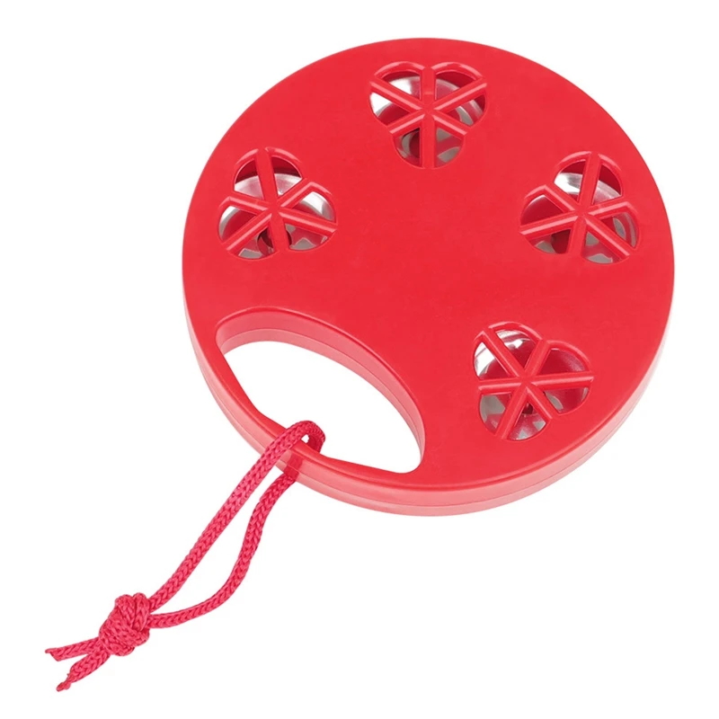 

2-Piece Plastic Musical Percussion Tambourine Tambourine Comfortable Teaching Toy Suitable for Children Adults Hand Drum
