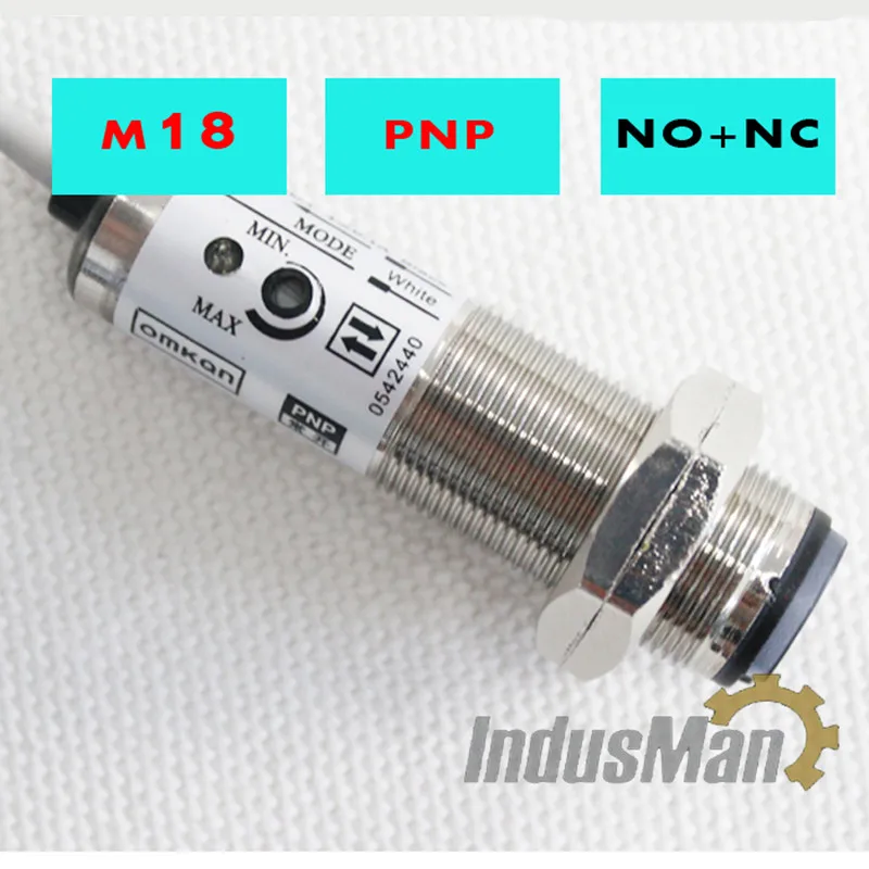 5PCS x CDD-40P Diffuse type M18 4 Wires DC6-36V PNP NO+NC 10-30cm Detection Distance Photoelectric Switch | Обустройство дома