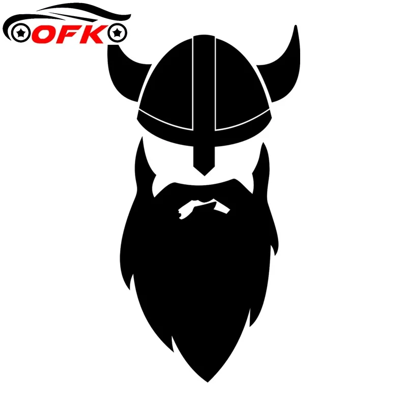 

Car Accessories Beard Vikings Sticker Funny Vinyl Decals Motorcycle Stickers