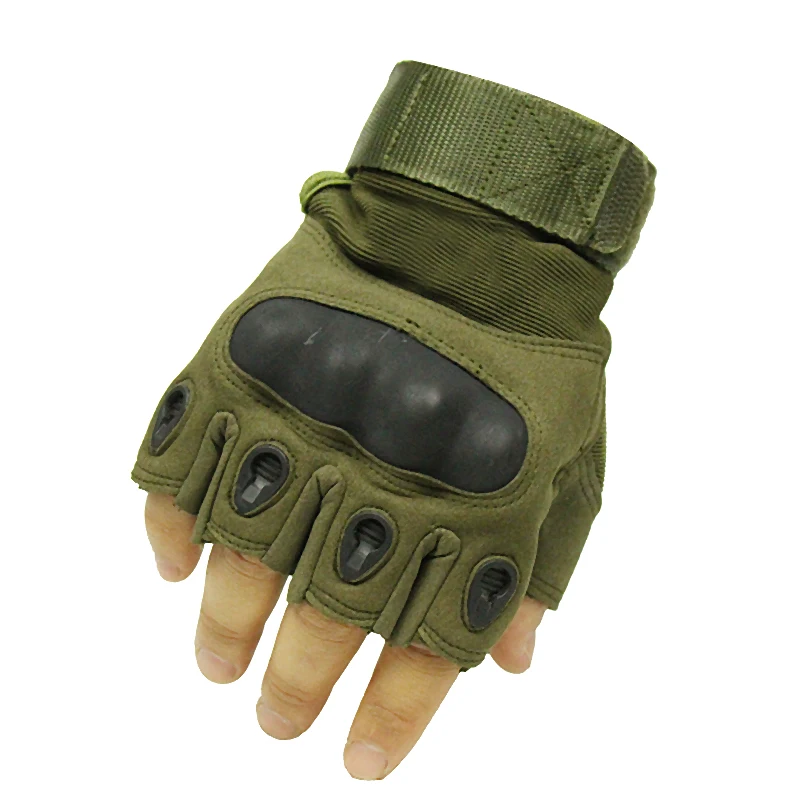 half Army green Прочные тактические перчатки с сенсорным экраном, армейские военные боевые страйкбольные перчатки для альпинизма и пейнтбола - Цвет: half Army green