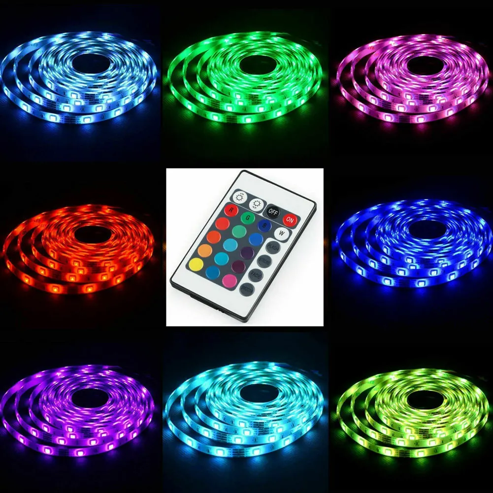 5V USB светодиодный светильник s TV задний лампа RGB меняющая цвет с пультом