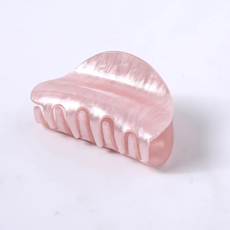 

Fashion Marbling Assorted Pink Medium Hair Claw Cellulose Acetate Hair Claw Clip Hair Accessories Hair Crab Clamp For Women