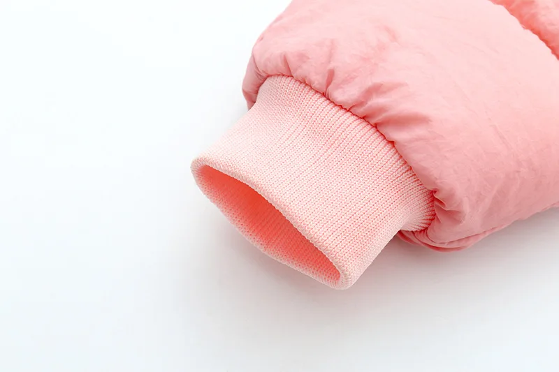 

Toddler Coveralls Romper Cotton Newborn Baby Winter Romper Long Sleeve Zipper Cartoon Ear Hooded Infant Jumpsuit Down Snowsuit