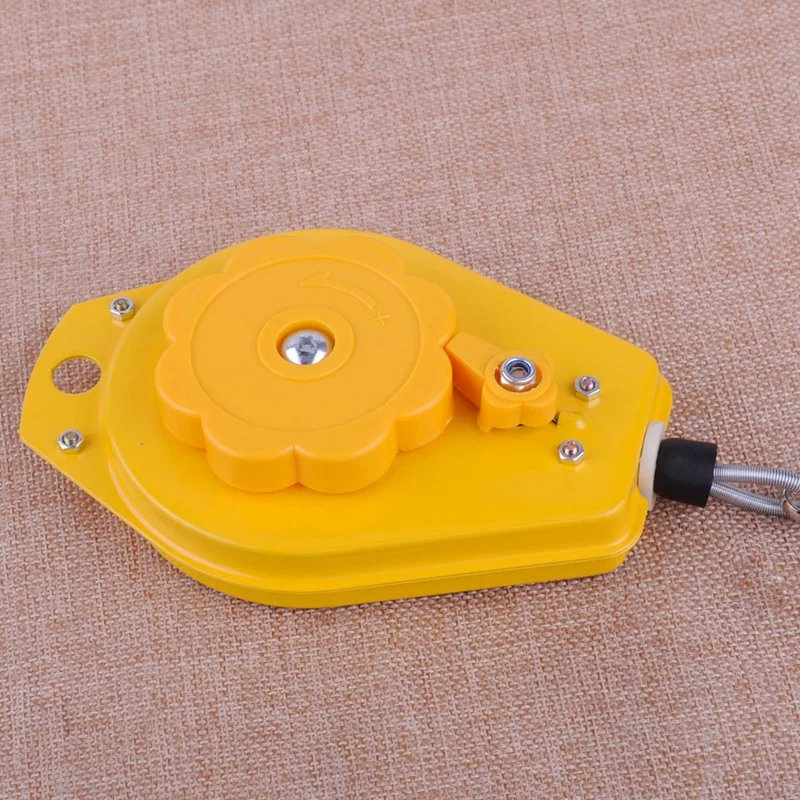 

Yellow Ergonomic Retractable Tool Hanging Holder 0.5-1.5Kg Spring Balancer For Hydraulic Equipment