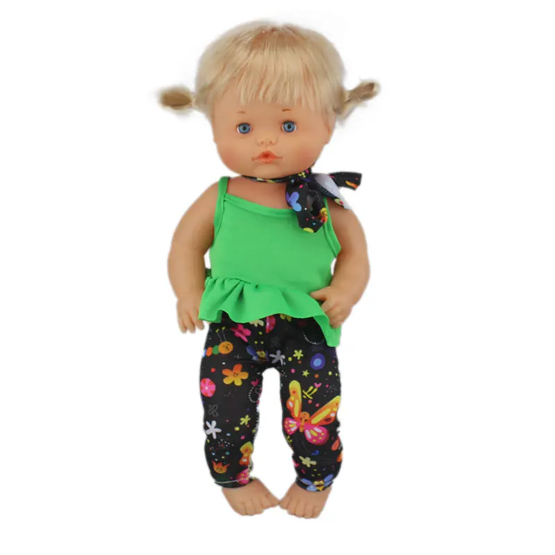 Красивая одежда подходит для куклы Nenuco Ropa y su Hermanita фиолетовая футболка с длинным