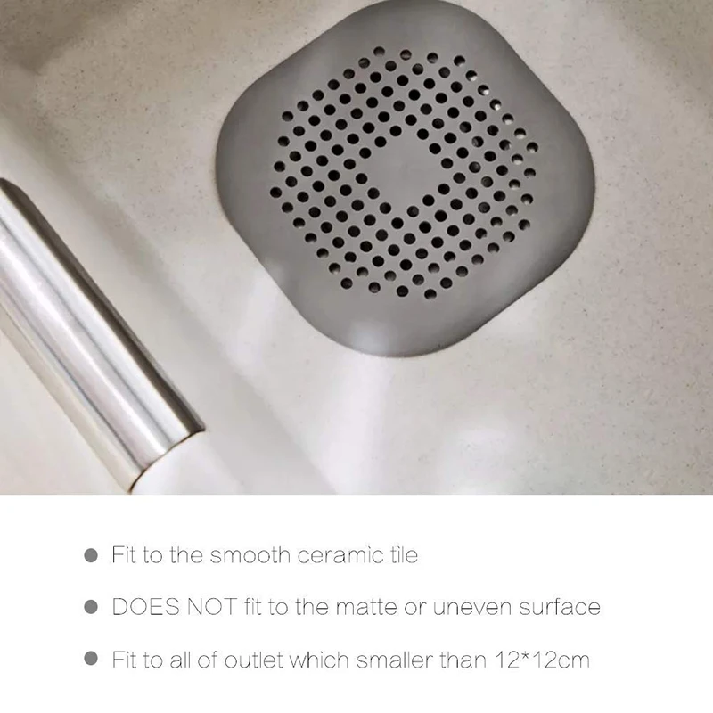 

Silicone Drain Hair Catcher Kitchen Sink Strainer Bathroom Shower Sink Stopper Drain Cover Hair Trap Filter for Kitchen Bathroom