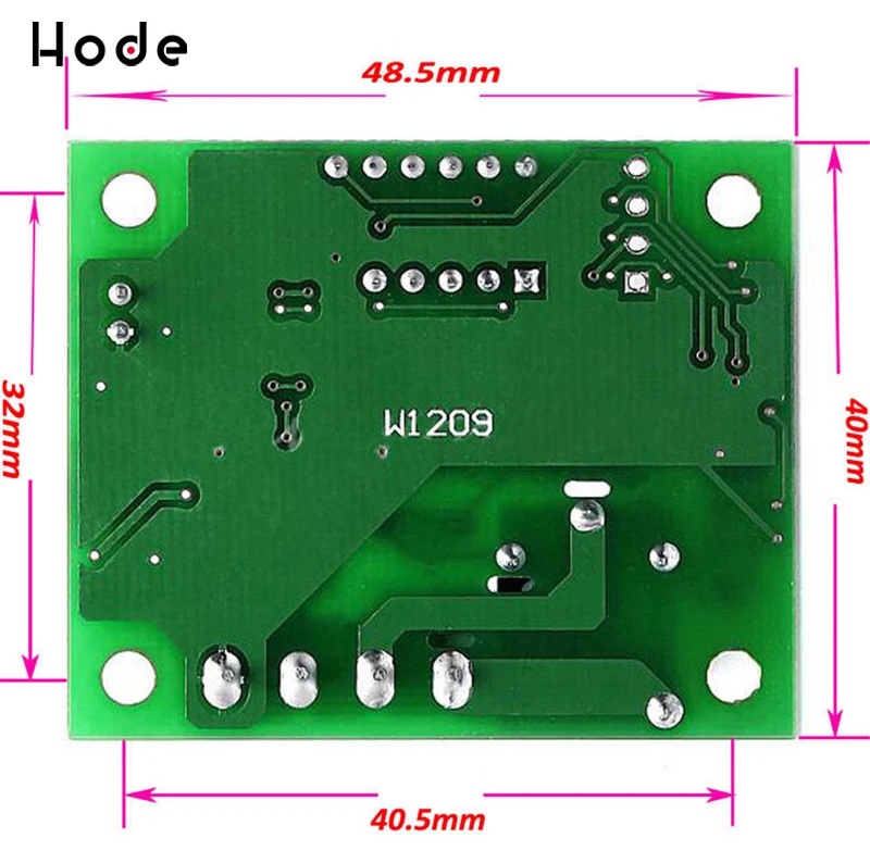 W1209 DC 12V красные синие зеленые белые светодиодный цифровой термостат Контроль
