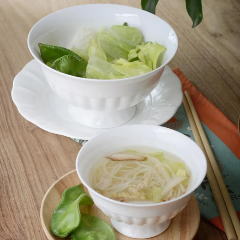 

1pc Kitchen Rice Bowl Ceramic Tableware Porridge Bowl Noodle Bowl Soup Bowl