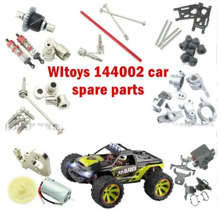 

WLtoys 144002 RC автомобиль, оригинальные детали, приемник дистанционного управления двигателем, амортизатор, тяговый стержень, шестерня, поворот...