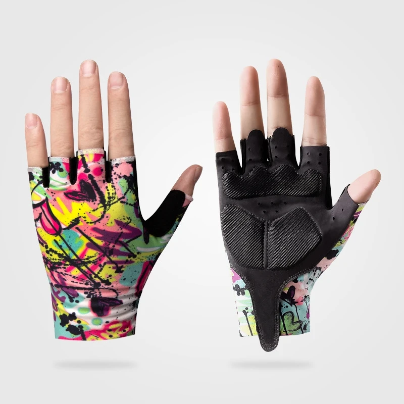 

Half-Finger Gloves for Riding Sports Fitness Golf Outdoor Sun Protection Summer Fishing Cold Feeling Ice Silk Bicycle